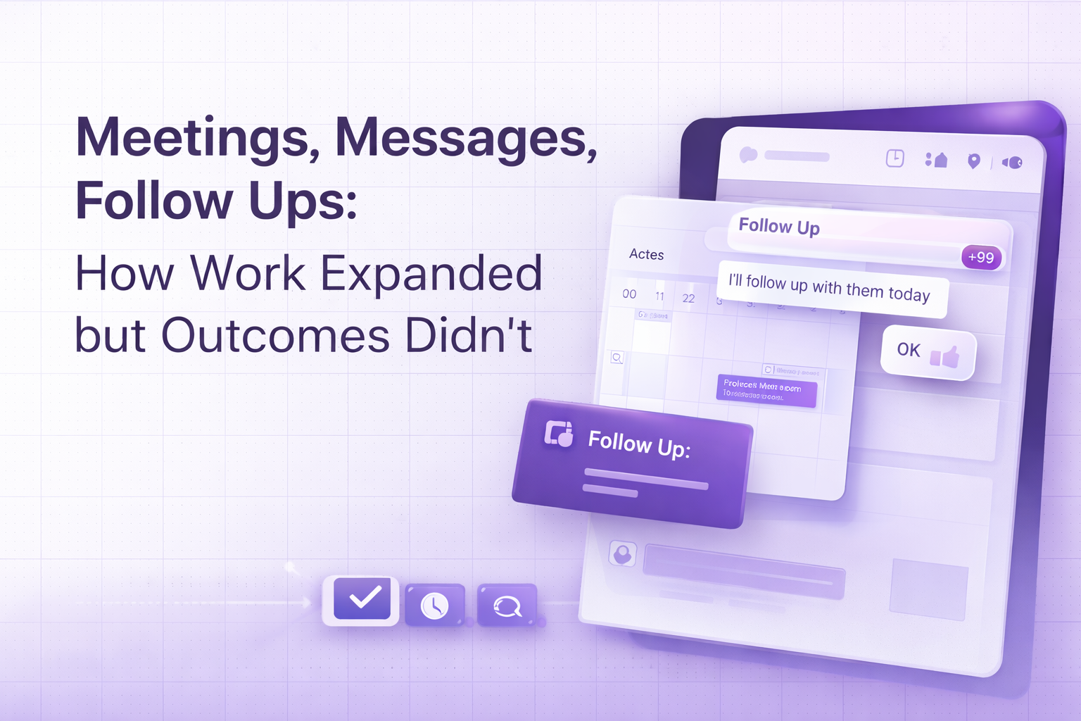 Meetings, Messages, Follow Ups: How Work Expanded but Outcomes Didn’t
