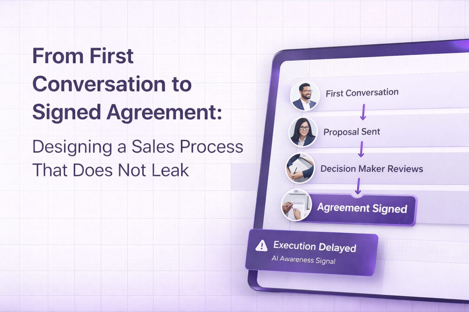 From First Conversation to Signed Agreement: Designing a Sales Process That Does Not Leak