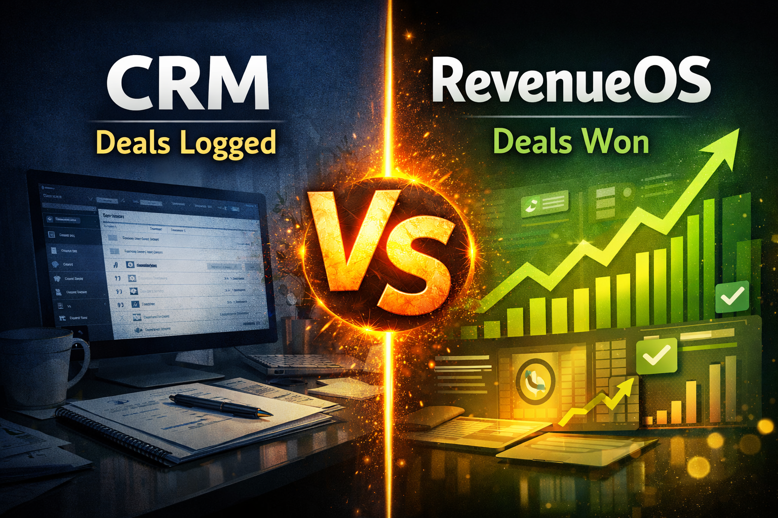 CRM Is Where Deals Go to Be Logged. Revenos Is Where Deals Go to Be Won.