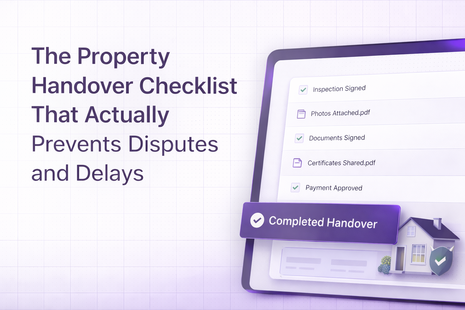 The Property Handover Checklist That Actually Prevents Disputes and Delays